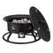 Outdoor Propane Fire Pit 24 in Portable Gas Fire Pit with Adjustable Flame Black